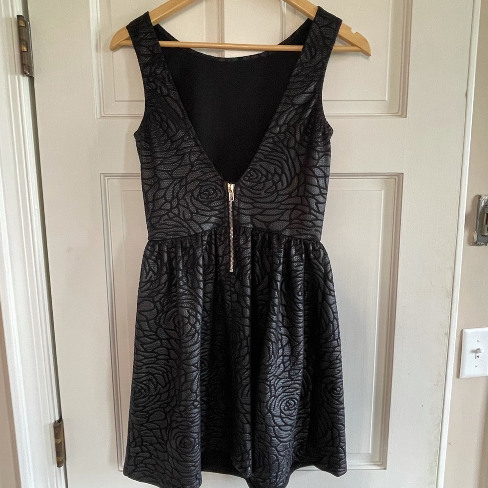 Textured rose dress
